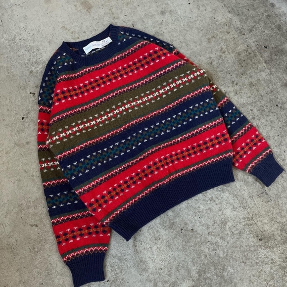 100% Wool Fair Isle Sweater, Excellent Condition - Picture 3 of 4